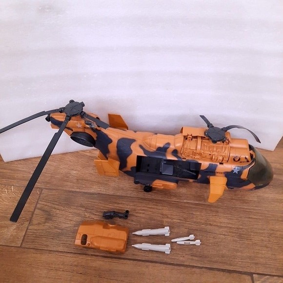 Vintage G.I. Joe Tomahawk Helicopter 1986 Hasbro ARAH incomplete missing parts